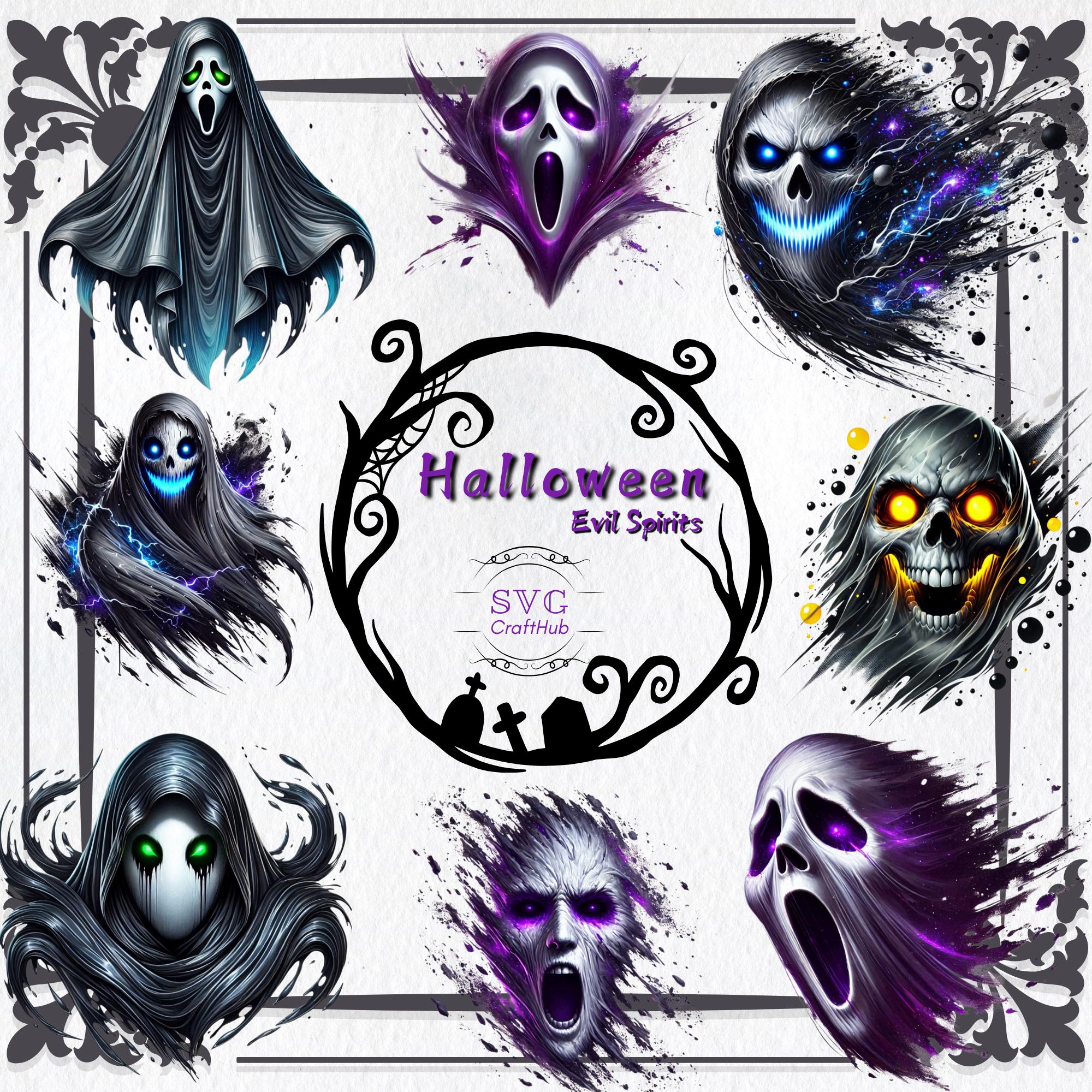 Halloween Ghost SVG Bundle | Spooky Cricut & Sublimation Designs ...