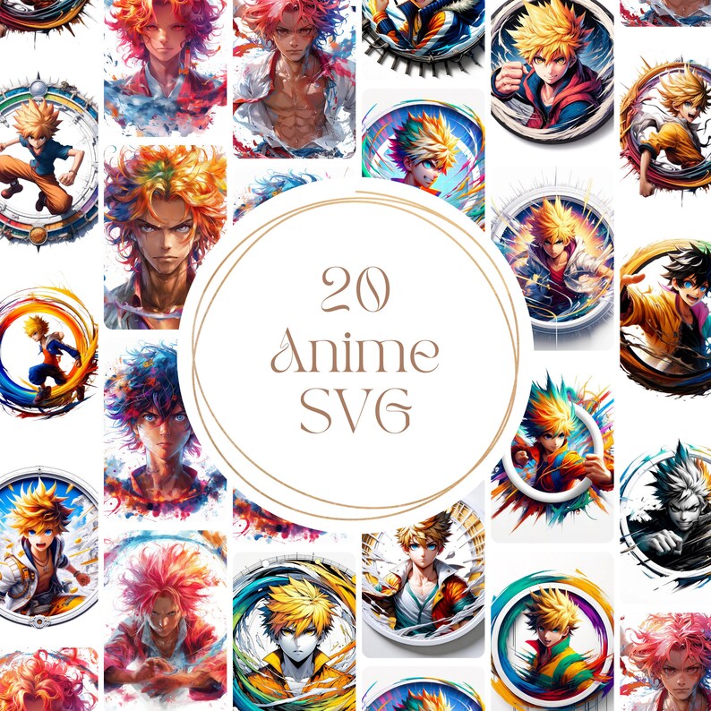 20 Anime SVG Designs for Cricut & Silhouette | Kawaii Manga Girls ...