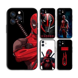Deadpool Étuis pour iphone SE 11 12 13 14 15 16 Plus Pro Max & Samsung A55 A35 A25 A15 A54 A53 A52 S25 S24 S23 S22 FE 5G