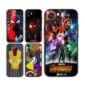 Avengers Cases for iPhone SE 11 12 13 14 15 16 Plus Pro Max & Samsung A55 A35 A25 A15 A54 A53 A52 S25 S24 S23 S22 FE 5G