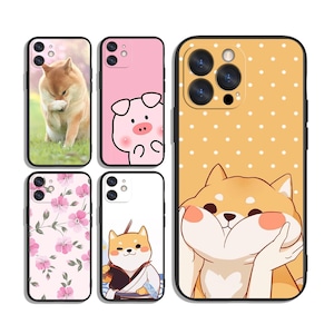 Shiba Inu dog Cases for iPhone SE 11 12 13 14 15 16 Plus Pro Max & Samsung A55 A35 A25 A15 A54 A53 A52 S25 S24 S23 S22 FE 5G