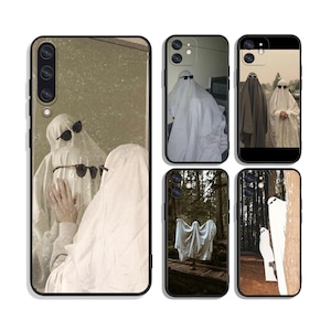 Funny Ghost Cases for iPhone SE 11 12 13 14 15 16 Plus Pro Max & Samsung A55 A35 A25 A15 A54 A53 A52 S25 S24 S23 S22 FE 5G