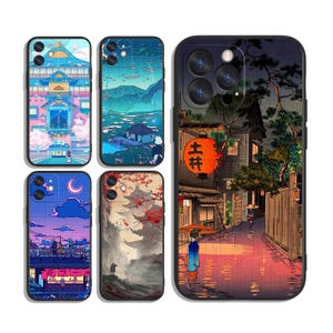 Japanese anime manga Cases for iPhone SE 11 12 13 14 15 16 Plus Pro Max & Samsung A55 A35 A25 A15 A54 A53 A52 S25 S24 S23 S22 FE 5G