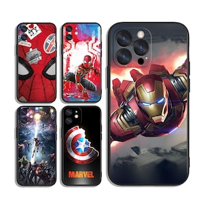 Avengers Cases for iPhone SE 11 12 13 14 15 16 Plus Pro Max & Samsung A55 A35 A25 A15 A54 A53 A52 S25 S24 S23 S22 FE 5G