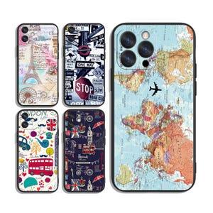 Reiseetui für iPhone SE 11 12 13 14 15 16 Plus Pro Max & Samsung A55 A35 A25 A15 A54 A53 A52 S25 S24 S23 S22 FE 5G