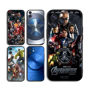 Avengers Cases for iPhone SE 11 12 13 14 15 16 Plus Pro Max & Samsung A55 A35 A25 A15 A54 A53 A52 S25 S24 S23 S22 FE 5G