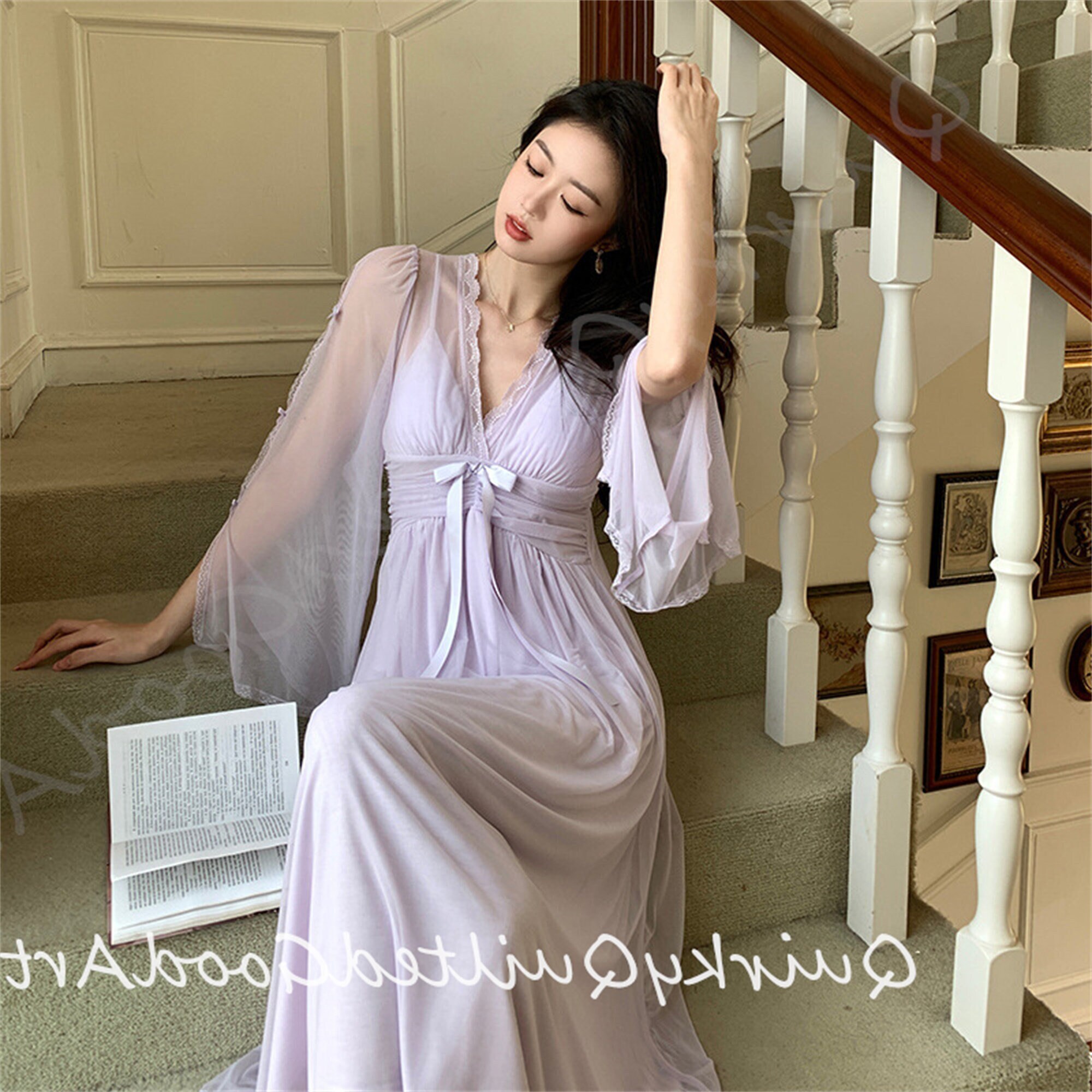 Romantic night dress for cheap girls