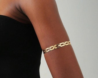 Minimalist Arm Cuff, Gold Arm Band, Gold Upper Arm Cuff Bracelet, Silver Arm Band, Arm Cuff Gold, Gift