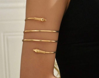 Snake Design Arm Cuff, Snake Upper Arm Cuff, Bracelet Cuff, Arm Band