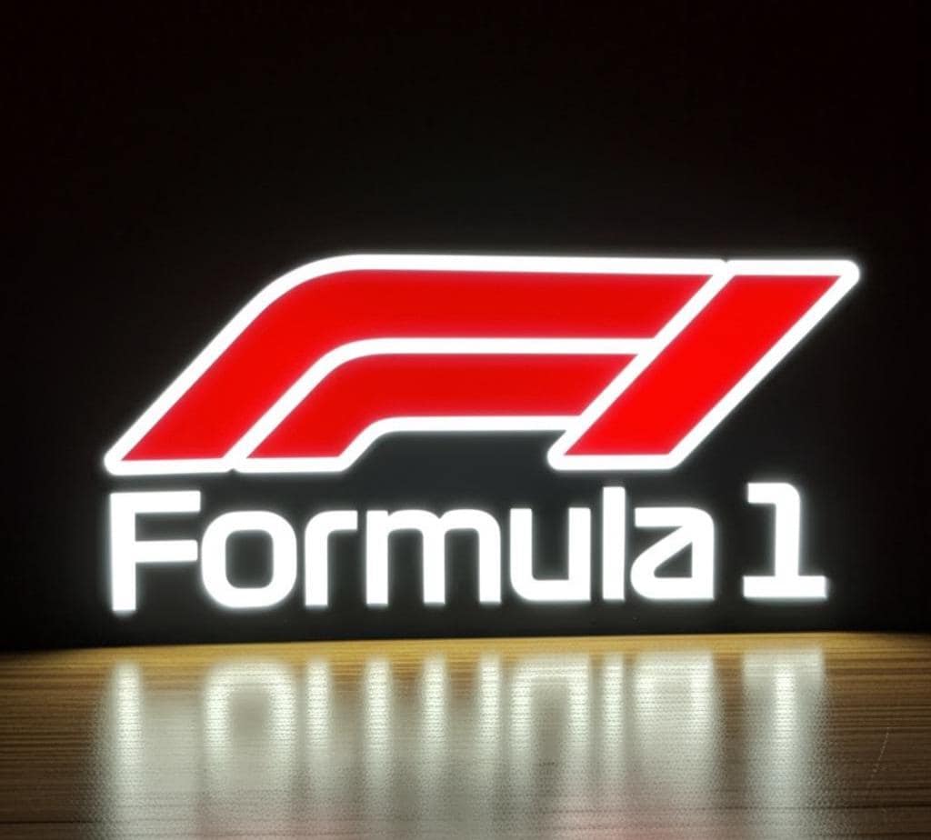 Formula 1 LED Lightbox | F1 Racing Fan Decor | Racing Motorsport Wall ...