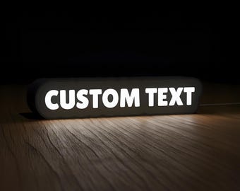 Caja de luz LED personalizada - Diseño personalizado - Decoración única para el hogar
