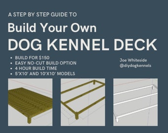 Bouw je eigen hondenkenneldek. Stap voor stap doe-het-zelf