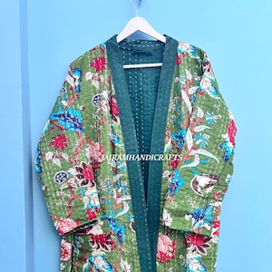 Colorful Kantha Jacket | Reversible Indian Coat | Sustainable Fashion Outerwear