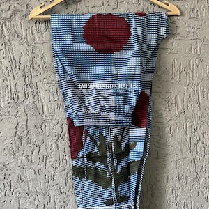 Handgjort pyjamasset i bomull med blocktryck: Mjuka indiska nattkläder bild 6