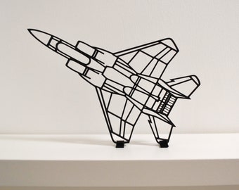 F15 Eagle Fighter Jet | Military Plane Wall Art Desk Decor | US Air Force Plane Gift | F-15 Jet Aircraft | Airforce Christmas Gift