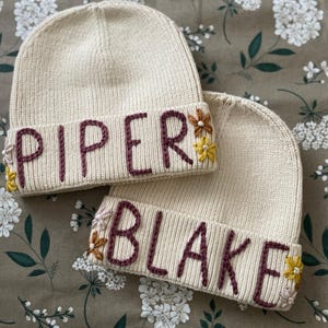 Embroidered beanie 3yrs+