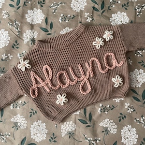 Custom embroidered name sweater