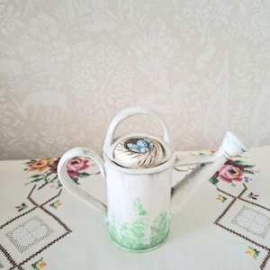 Swineside The Teapottery Novelty teapot watering can  signed by Judith Hartley Vintage 1995