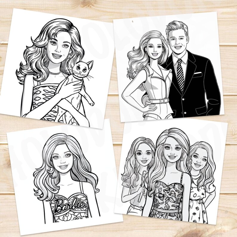 20 Barbie Color Pages. Barbie Coloring Book for Kids. Coloring Pages ...