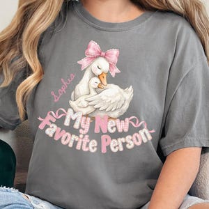 Custom First Time Mom Shirt Mama Est 2026 Tee In My Pregnant Reveal Era Goose First Patch Personalized New Mom Tee Mother's Day Gift