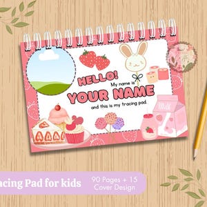 Editable Kids Tracing Worksheets, Tracing Pad: Name Personalization (Digital Download)