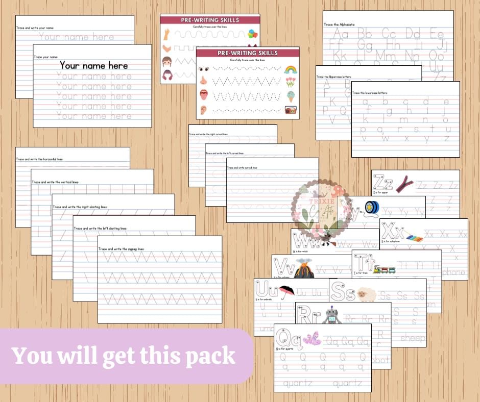 Editable Kids Tracing Worksheets, Tracing Pad: Name Personalization ...