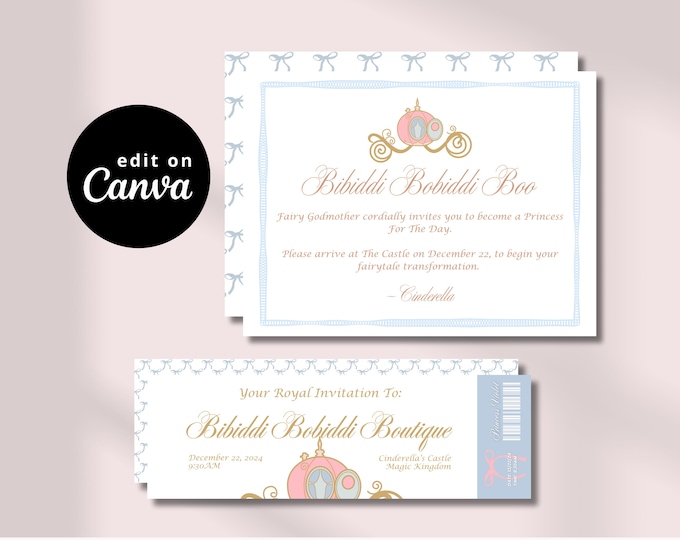 Featured listing image: Bibiddi Bobibbi Boutique Template Pack | Canva Editable Template | Disney World Surprise Gift | Instant Download | Editable Digital File
