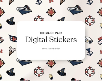 Magic Pack: The Cruise Edition | Digital Stickers | PNG SVG JPEG Clipart Graphics | Transparent Files