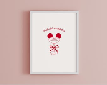 Magical Mouse Espresso | Coquette Magical Martini Digital Artwork | Ready to Print