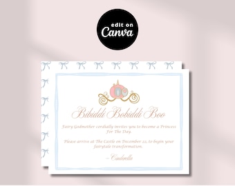 Bibiddi Bobibbi Boutique Invitation Template | Canva Editable Template | Disney World Surprise Gift | Instant Download | Editable File