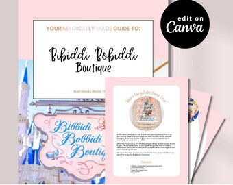 WDW Bibiddi Bobiddi Boutique Guide | Travel Guidebook | Travel Agent Canva Tools | TA Templates | PDF + Editable Link | Vacation Resources