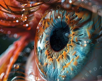  Downloadable Print. Mesmerizing Artwork of Microscopic Eyes. Enjoy Our Motiv 