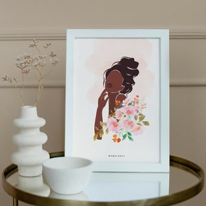 Peace - A4 or A3 poster - wall decoration - decorative poster - black women - black woman poster -