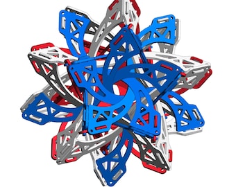 Geometric 3D Puzzle Sculpture Frabjous 30 Piece