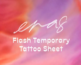 Eras Tour Flash Temporary Tattoo Sheet