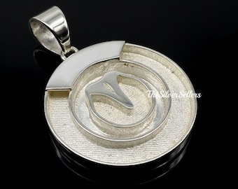 925 Sterling Silver Horse Hoof Round Shape Pendant For Resin Work, Good Luck Pendant Blank, Horse Hair Pendant DIY, Gift for Animal Lover's