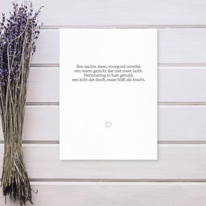 Poesia di morte - Poesia di lutto - Carta - Carta esclusiva - Perdita - Una voce dolce - Carta fisica