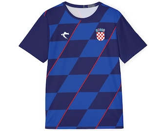 Croatia Checker Stripe Jersey | Sports Jersey
