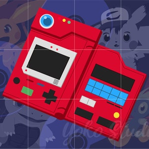 Pokedex Svg, Pokemon Digital File, Poke Cricut Vector, Download File, Poke Clipart | svg, png, pdf, dxf