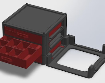 Organizzatore per cassetti impilabile, file STL