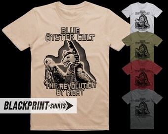 Blue Oyster Cult The Revolution by Night T Shirt cotton Men's all sizes S-5XL 18 colors poster band album cover