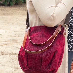 Sac à deux anses, Sac Sack, Sac fourre-tout, Sac Zipper, Sac Bordeaux, Sac résistant, Sac en tissu, Sac bandoulière.