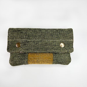 Women's wallet, Wallet/purse, Fabric wallet, Zippered wallet, Green wallet, Wallet for women, Gift.