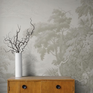 Vintage Trees Landscape Wallpaper Bedroom