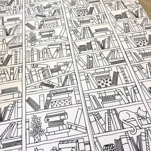 Kids Library Playroom Wallpaper