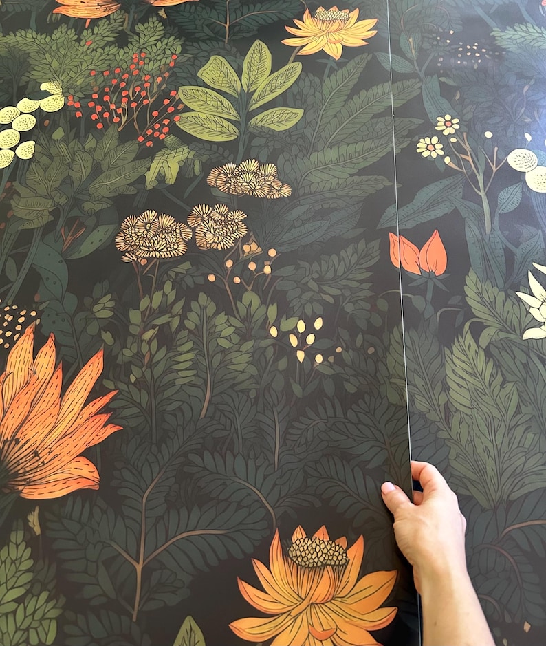 Wallpaper Woman Flowers Leaf bedroom