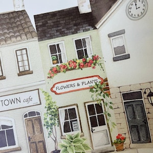Cute Town Girls Wallpaper Pasytel Color Bedroom Nursery Playroom Classroom