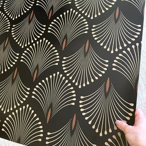 Art Deco Wallpaper Dark Color Aesthetic