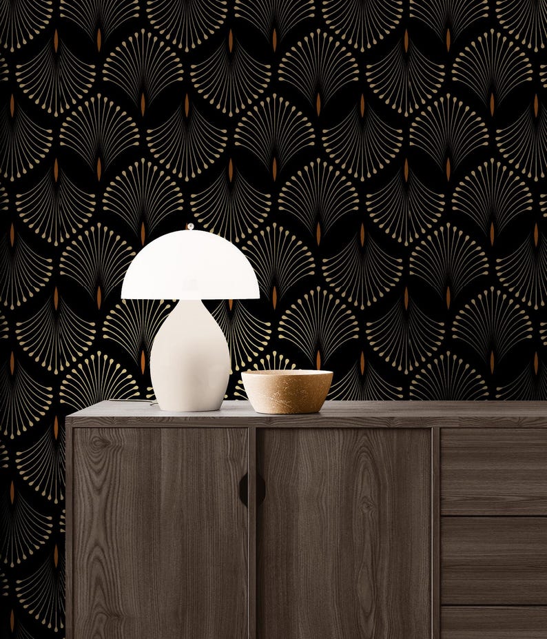 Vintage Wallpaper Art Decor Geometric