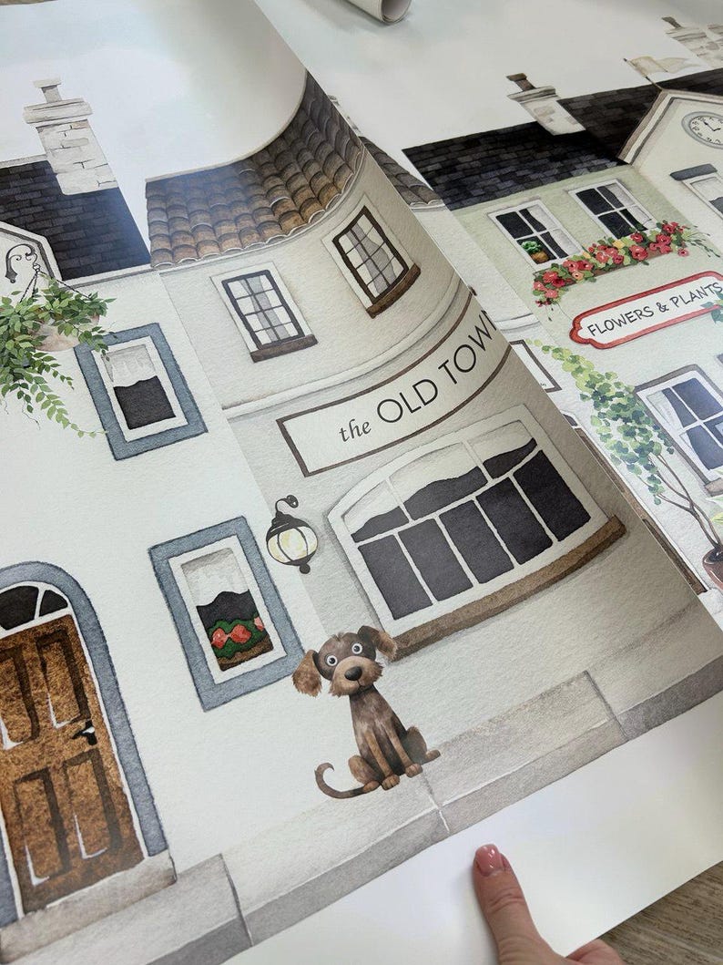 Old Town Wallpaper Cute Bedroom Girl Nursery
